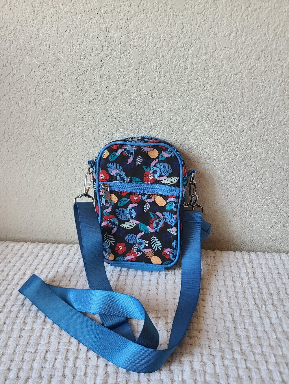 Disney Stitch Blue Crossbody Bag for Women